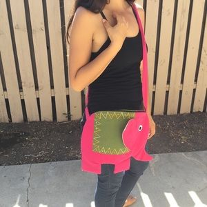 Pink Elephant Bag from Nepal